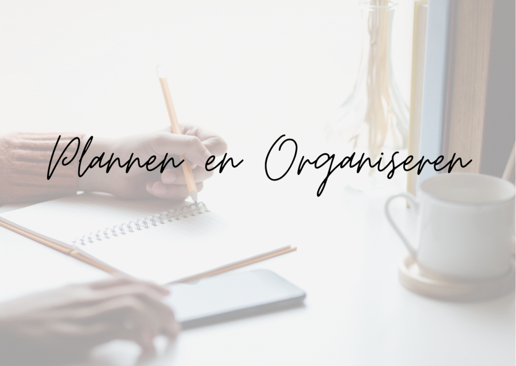plannen en organiseren